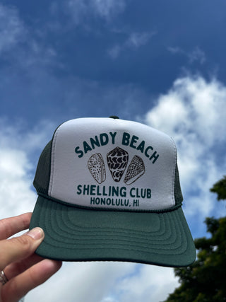 Sandy Beach Shelling Club Trucker Hat