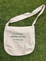 If Found farmers market tote bag
