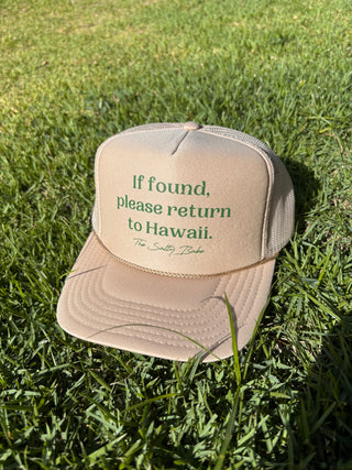 If Found Return To Hawaii Trucker Hat