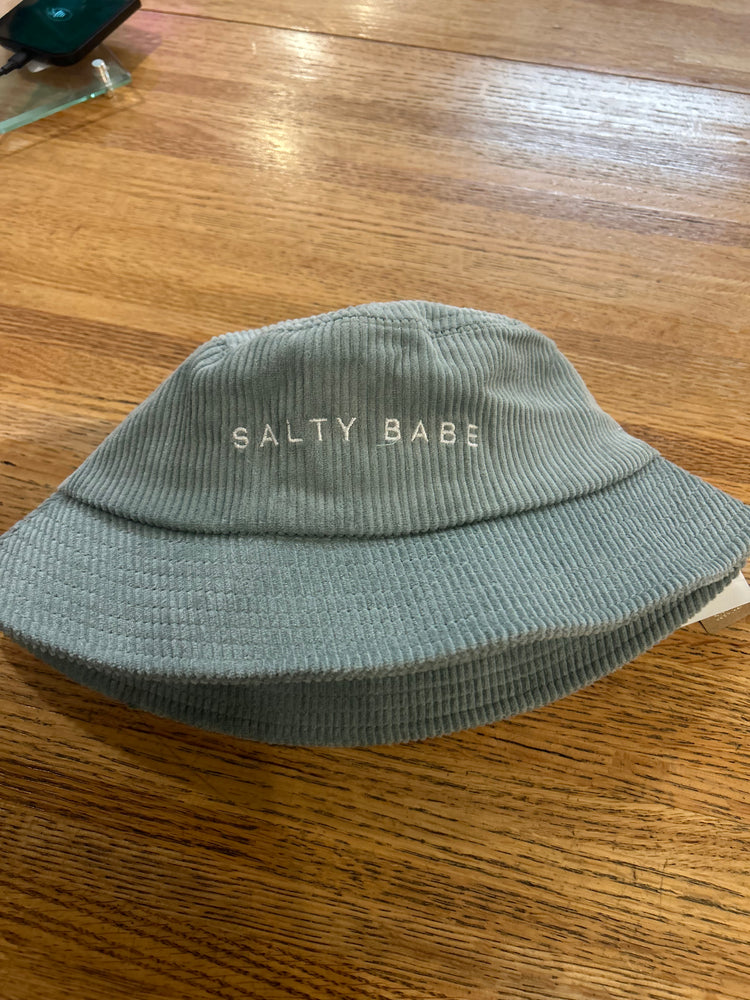 Salty Babe distressed bucket hat