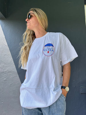 Michelob Ultra flea market tee