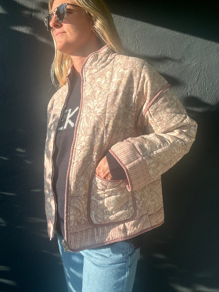 Vintage Rose quilted jacket