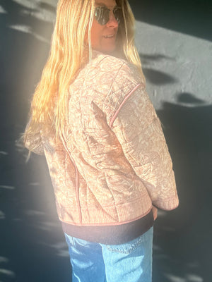 Vintage Rose quilted jacket