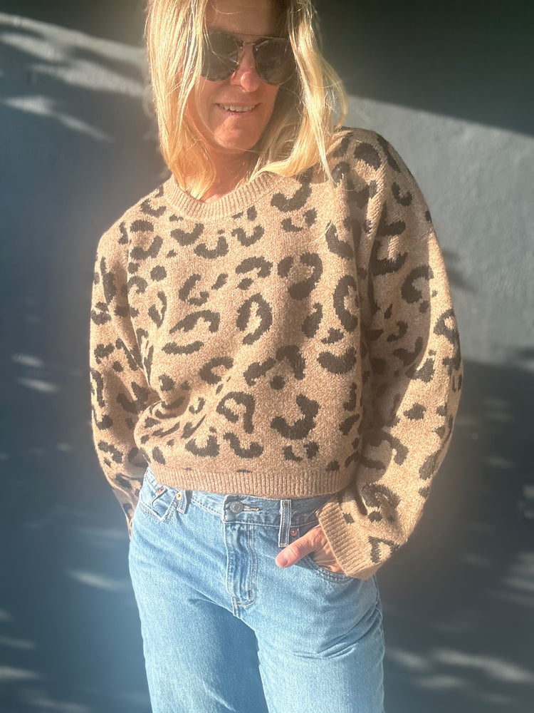 Can You Feel It leopard print sweater