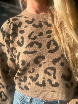 Can You Feel It leopard print sweater