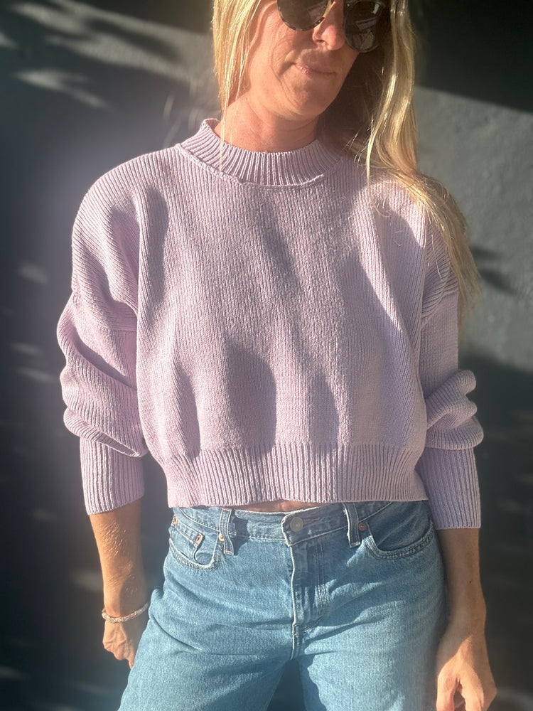 Macha Lilacs cropped sweater