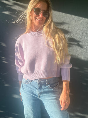 Macha Lilacs cropped sweater