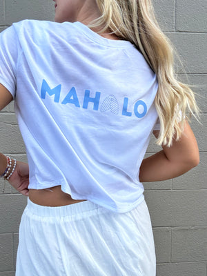 Aloha Mahalo Cropped Tee