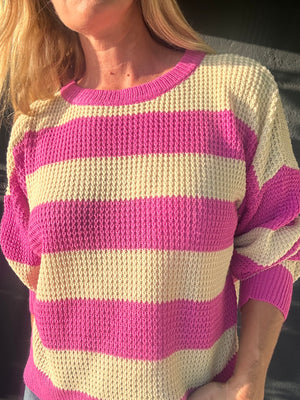 Point of Interest striped sweater