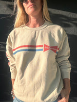 Bud striped fleece sweatshirt