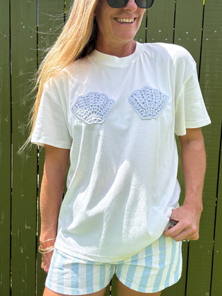Shell Crochet Tee