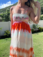 MAAJI Rainbow Dye Natasha strapless maxi dress