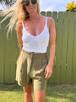 Olive Juice linen short