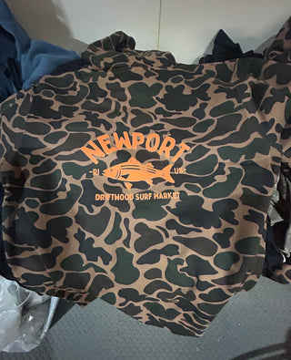 Newport Striped Bass Hoodie - Duck Camo