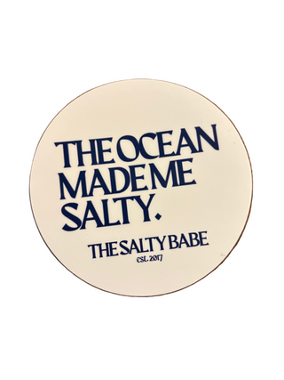 The Ocean Made Me Salty Motto Sticker