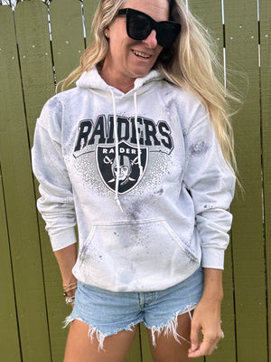 Raiders tie dye hoodie