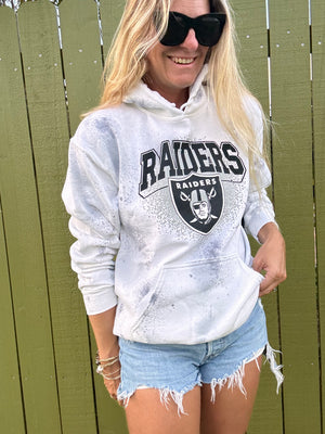 Raiders tie dye hoodie