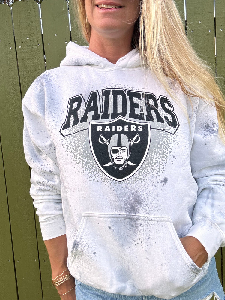 Raiders tie dye hoodie