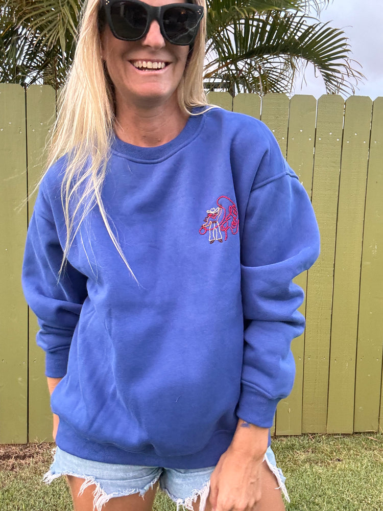 Rodeo Cowgirl Embroidered Sweatshirt