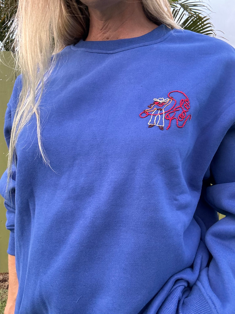 Rodeo Cowgirl Embroidered Sweatshirt