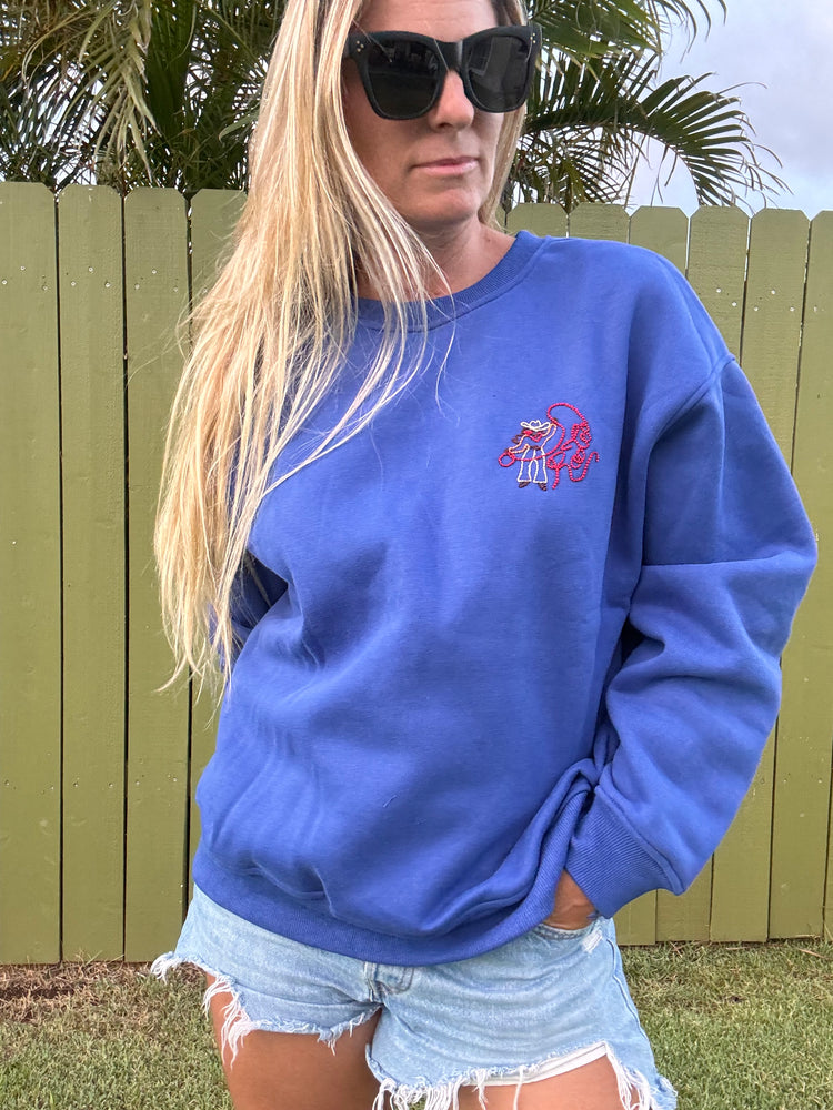 Rodeo Cowgirl Embroidered Sweatshirt