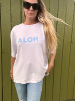 Aloha Arch oversized tee-Lilac