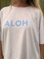 Aloha Arch oversized tee-Lilac