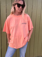 East Coast, East Side oversized tee-Creamsicle