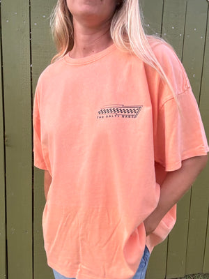 East Coast, East Side oversized tee-Creamsicle