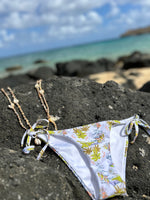 Naos tie side bikini bottom-Ivory Tropical