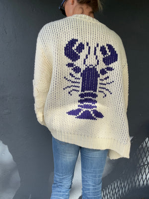 Robster Lobster cardigan sweater