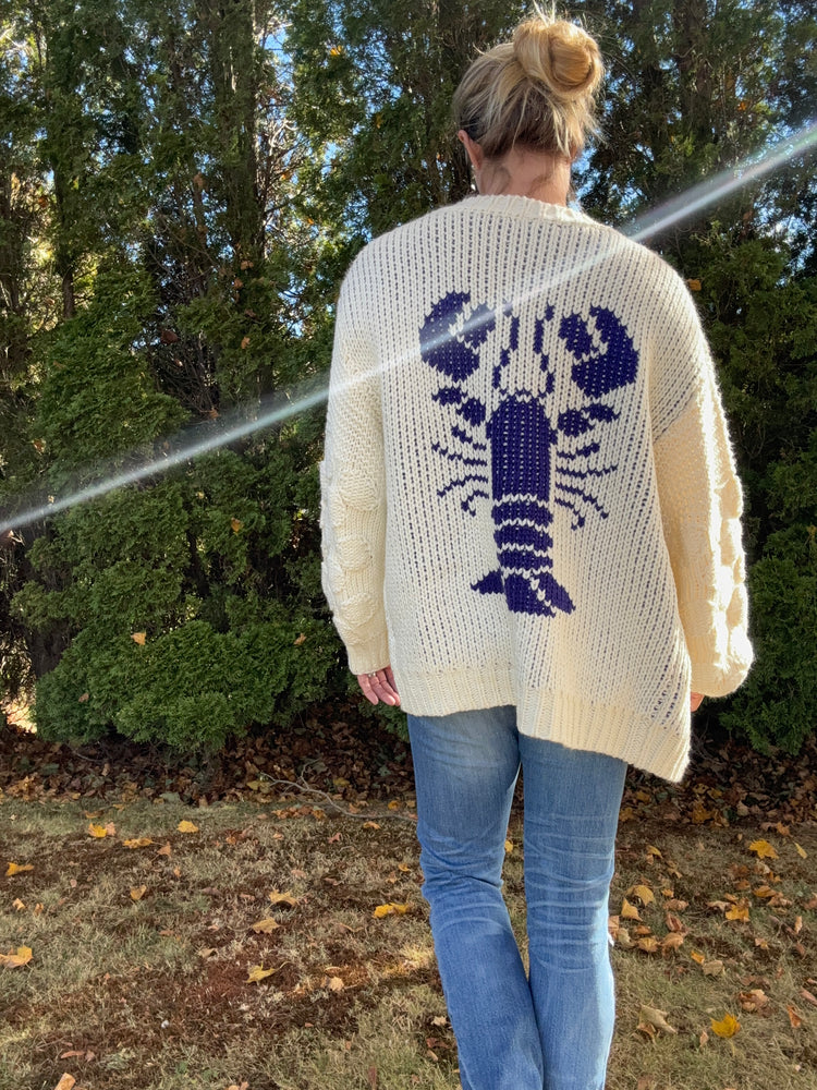 Robster Lobster cardigan sweater