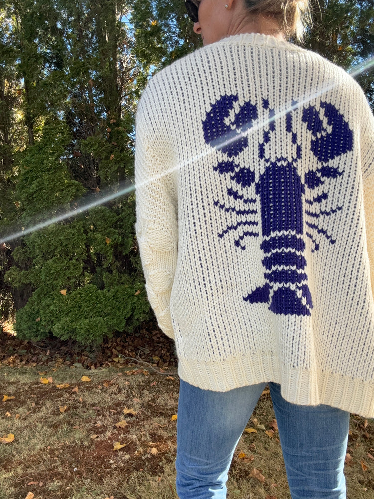 Robster Lobster cardigan sweater