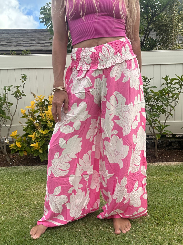 Botanic pink printed pants