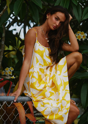POOLSIDE PARADISO Islander slip babydoll dress-Mango
