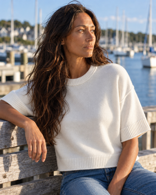 The Classic Knit Top - Whip Cream