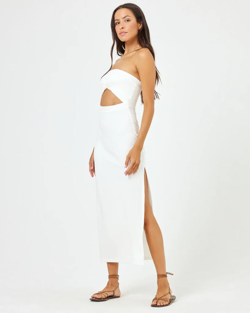 LSPACE Kierra strapless dress-Cream