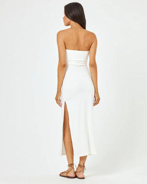 LSPACE Kierra strapless dress-Cream