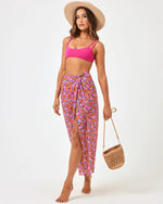 LSPACE Mia coverup skirt-Positively Poppies