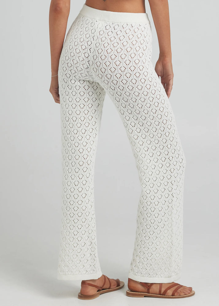 POOLSIDE PARADISIO Mimosa knit pant-Gardenia