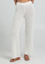 POOLSIDE PARADISIO Mimosa knit pant-Gardenia