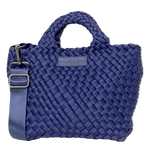 PARKER & HYDE Mini Woven tote bag-Navy