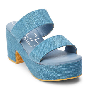 MATISSE Ocean Ave platform sandal-Denim