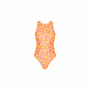 KULANI KINIS Retro High Neck One Piece - Mimosa Meadows