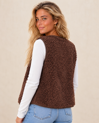 Winter Trails Vest - Dark Brown