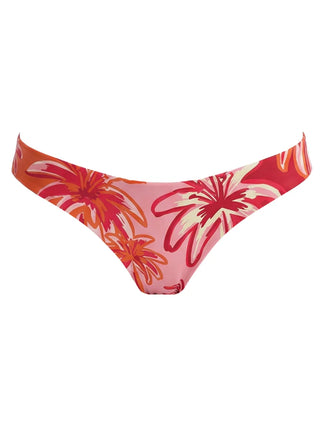MAAJI Romantic Tapestry Flirt Low Rise Thin Side Bikini Bottom in Pink