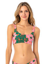 MAAJI Floral Stamp Guinea bikini top