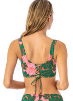 MAAJI Floral Stamp Guinea bikini top