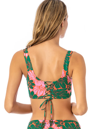 MAAJI Floral Stamp Guinea bikini top