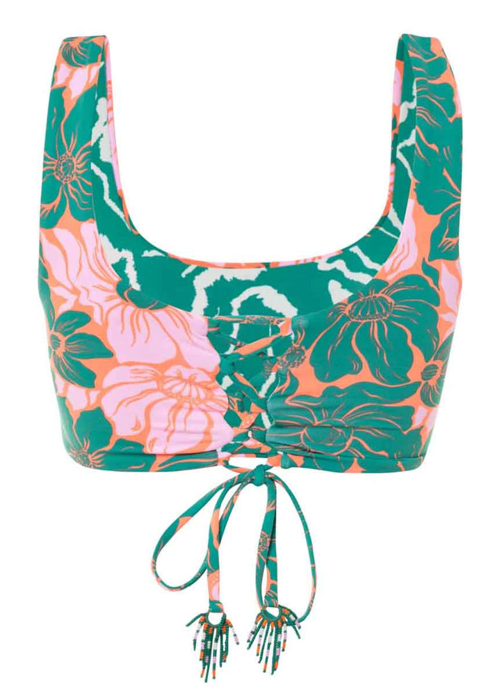 MAAJI Floral Stamp Guinea bikini top